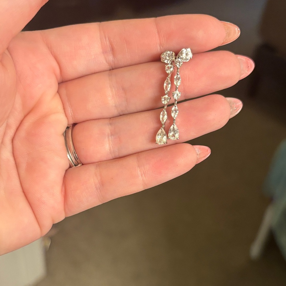 Elegant Silver Drop Earrings